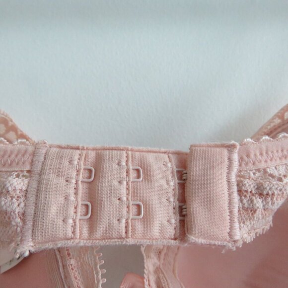 PASSIONATA BY CHANTELLE Let's Play Push-Up T-Shirt Underwire Bra Blush Pink Lace - Picture 12 of 15